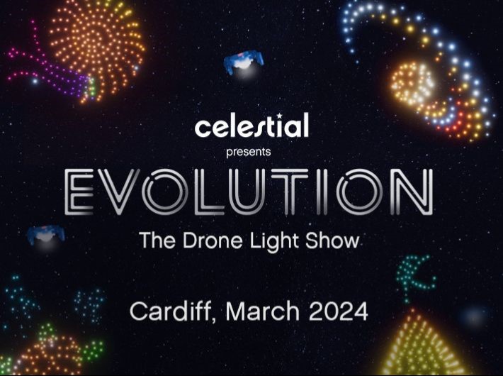 Epic drone light show will light up the skies of Cardiff this March