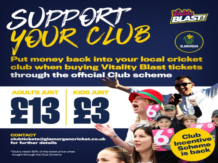 The Cricket Club Incentive Scheme is back for 2024
