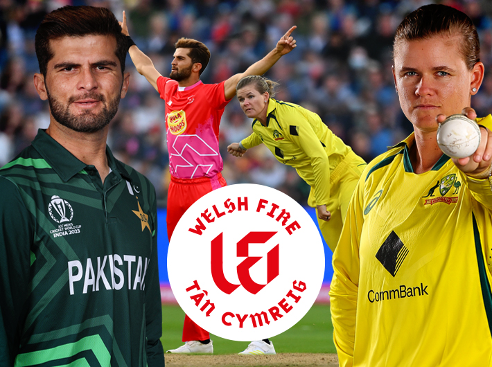 Shaheen Afridi, Jess Jonassen and Tom Kohler-Cadmore signed by Welsh Fire in The Hundred Draft, powered by Sage