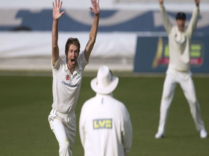 Match drawn at Cardiff with Leicestershire on 204/8