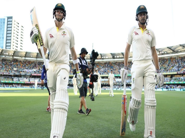 Smith and Marsh stop England charge in Brisbane