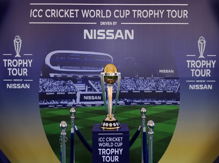 ICC CRICKET WORLD CUP TROPHY TOUR, DRIVEN BY NISSAN, TO UNDERTAKE 100-DAY TOUR OF ENGLAND AND WALES